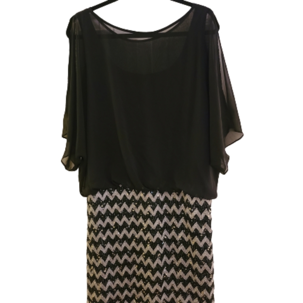 R & M Richards Sequins Cocktail Dress